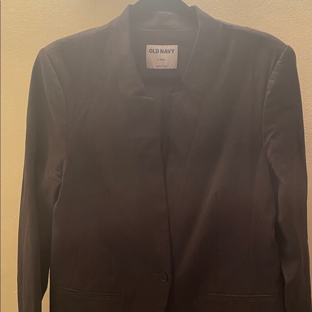 Old Navy Women's Charcoal Gray Blazer